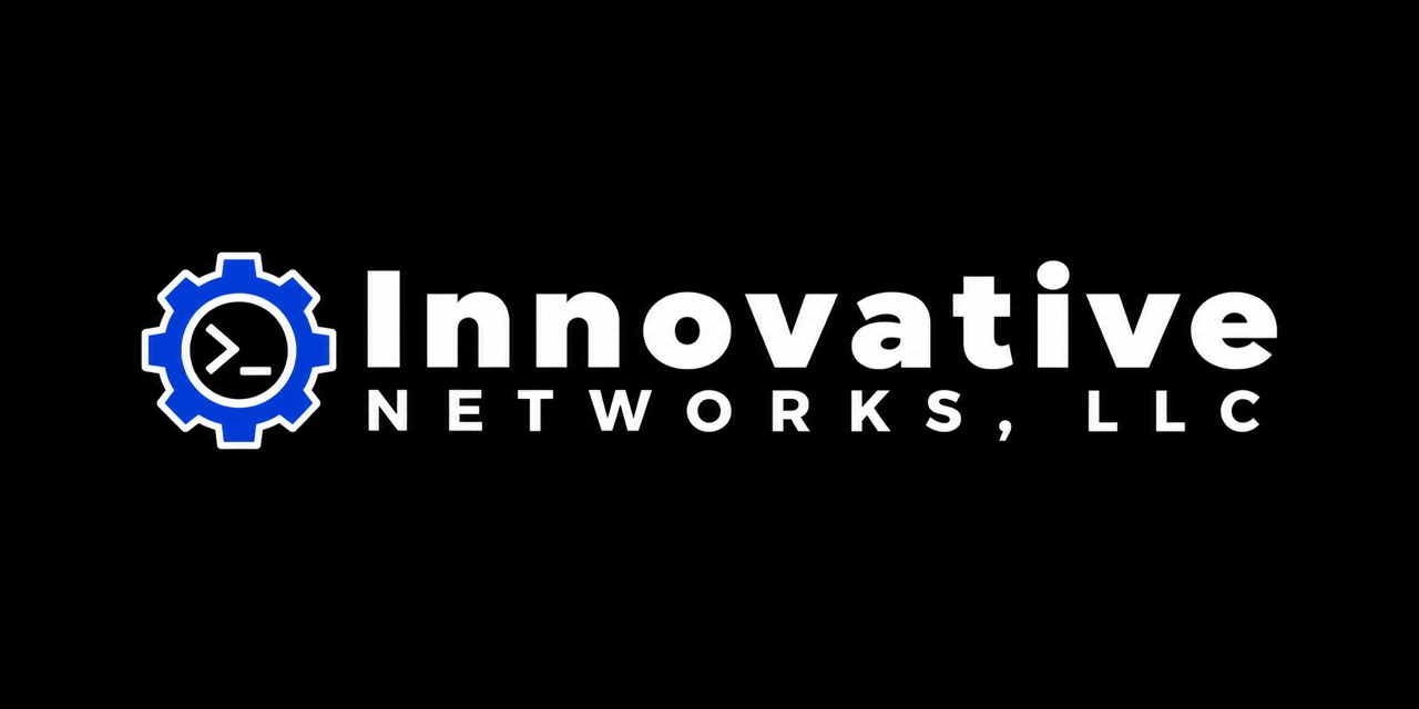 Innovative Networks, LLC — gear and terminal logo